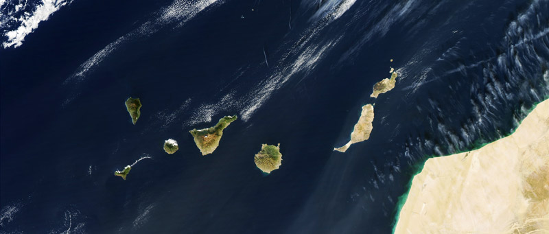 Mapa Canarias de la Nasa DUA